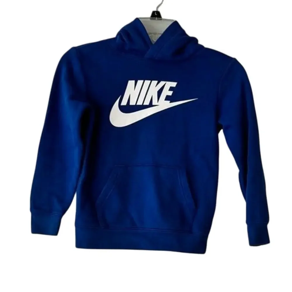 Nike Kids Blue Pullover Hoodie | Size Small 5-6Y